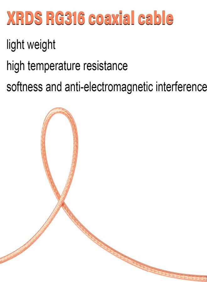 XRDS -RF كابل XRDS-RF SMA بطول 6 أقدام، كابل تمديد RG316 SMA ذكر إلى SMA أنثى، مناسب لأجهزة استقبال SDR USB وجهاز توجيه 4G LTE الخلوي. - Image 5